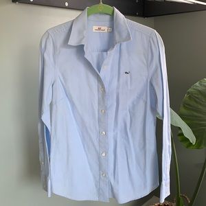 Vineyard vines baby blue button up